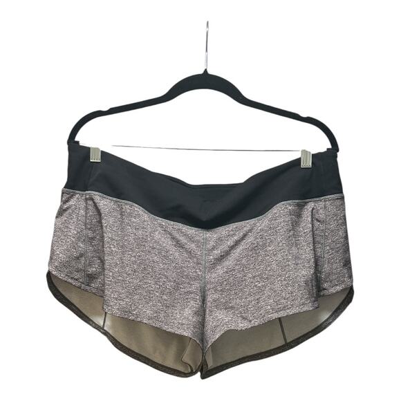 NWT Lululemon Speed Up LR Shorts 2.5” Lined, Heathered Luxe Multi Black - 12 - Picture 3 of 5